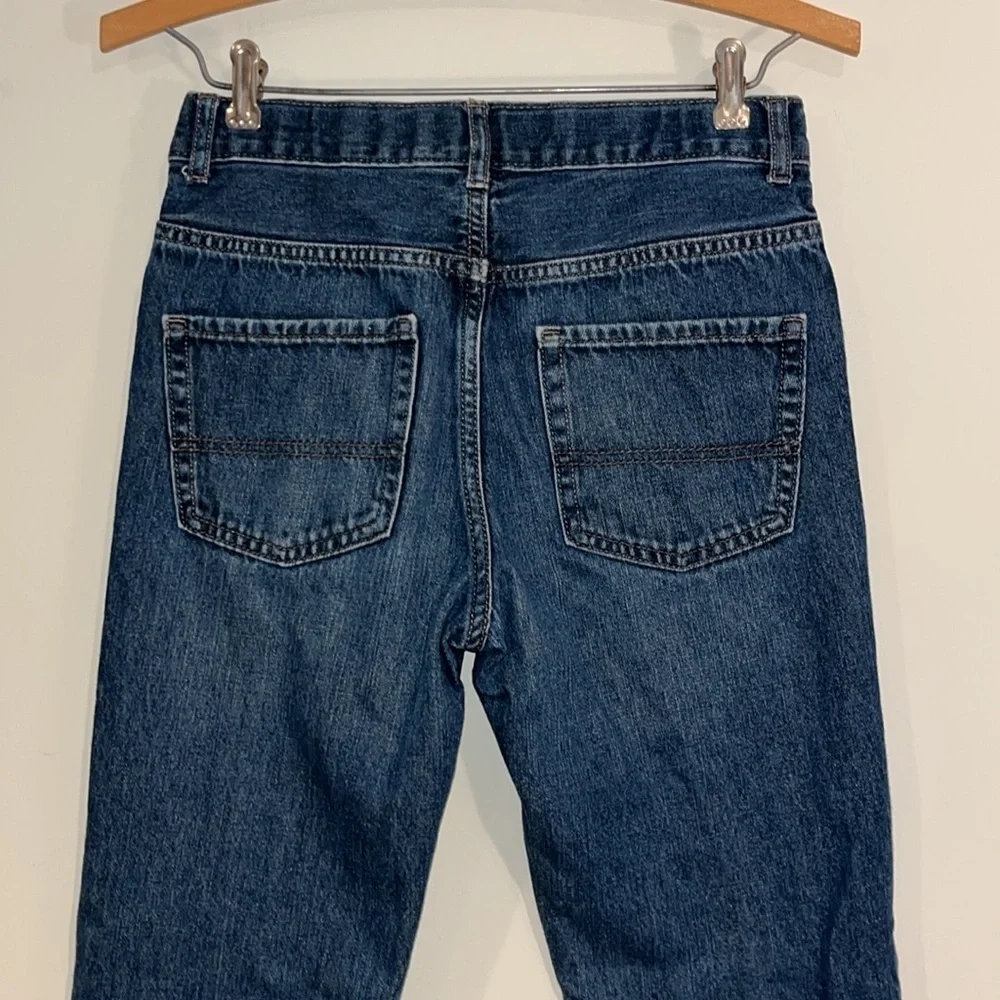 CHILDRENS PLACE Youth Boys 12 Straight Leg Jeans Medium Wash Denim Adjustable